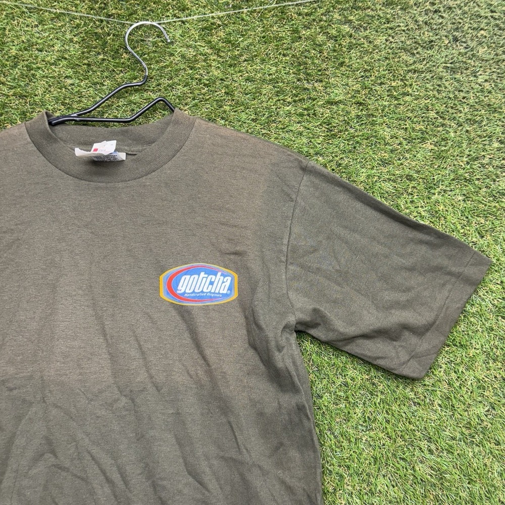 Vintage y2k Gotcha Shirt Mens Large Surf Big Logo Streetwear Single Stitch NWT - Picture 3 of 12